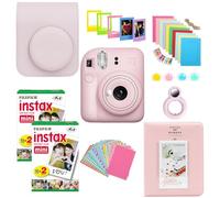 Clikoze Appareil photo instantané avec appareil photo Fujifilm Instax Mini 12 comprenant un étui Instax Mini 12, un album Instax Mini 12, un livre, des autocollants, des filtres couleur et plus encore