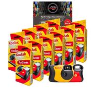 Clikoze Lot d'appareils photo jetables - Comprend 10 paquets d'appareils photo Kodak Funsaver à usage unique 35 mm avec 27 poses et carte d'astuces pour photographie Clikoze