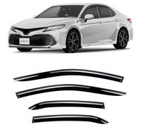 CLIM ART Adhésif Déflecteurs Voiture Compatible avec Toyota Camry 2017-2025 Sedan -Déflecteur d'air,Déflecteurs pour Auto,Deflecteur Air Fenêtre -Protection Soleil&Pluie -Installation Facile -4Pc