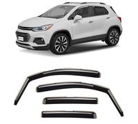 CLIM Art in-Channel 615084LP Lot de 4 Pare-Pluie Incroyablement durables pour Chevrolet (Chevy) Trax 2014-2023, déflecteurs de fenêtre d'aération, visières de fenêtre, Accessoires de Voiture