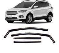 CLIM ART pour Canal Déflecteurs Voiture pour/Compatible avec Ford Kuga II 2012-2019 - Déflecteur d'air, Déflecteurs pour Auto, Deflecteur Air Fenêtre - Protection Soleil&Pluie - Inst. Facile -4Pc