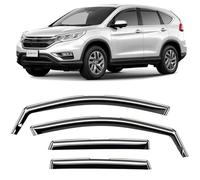 CLIM ART pour Canal Déflecteurs Voiture pour/Compatible avec Honda CR-V 2012-2018 MK4 -Déflecteur d'air, Déflecteurs pour Auto, Deflecteur Air Fenêtre - Protection Soleil&Pluie - Inst. Facile -4Pc N