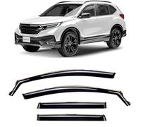 CLIM ART pour Canal Déflecteurs Voiture pour/Compatible avec Honda CR-V 2018-2023 MK5 - Déflecteur d'air, Déflecteurs pour Auto, Deflecteur Air Fenêtre - Protection Soleil&Pluie - Inst. Facile -4Pc