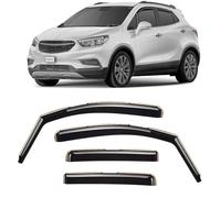 CLIM ART pour Canal Déflecteurs Voiture pour/Compatible avec Opel Mokka 2012-2020 -Déflecteur d'air, Déflecteurs pour Auto, Deflecteur Air Fenêtre -Protection Soleil&Pluie - Inst. Facile -4Pc