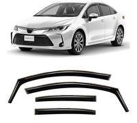 CLIM ART pour Canal Déflecteurs Voiture pour/Compatible avec Toyota Corolla 18-26 E21 -Déflecteur d'air, Déflecteurs pour Auto, Deflecteur Air Fenêtre -Protection Soleil&Pluie -Inst.Facile -4Pc F