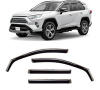 CLIM ART pour Canal Déflecteurs Voiture pour/Compatible avec Toyota RAV4 2019-2026 XA50 - Déflecteur d'Air, Déflecteurs pour Auto, Deflecteur Air Fenêtre - Protection Soleil&Pluie - Inst.Facile -4Pc N