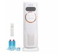 Clim Portable 5 Modes Chaud et Froid, Climatiseur Mobile Sans Évacuation avec Oscillation 180° et Réservoir 3L, Air Cooler Silencieux pour Maison Bureau Salon Chambre (Blanc)