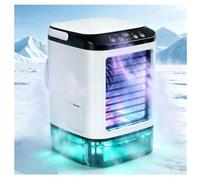 Clim, Réservoir D'eau 900ml,3 en 1 Climatiseurs Portables Sans Evacuation 3 Vitesses de Vent,2 Modes de Brumisation Refroidisseur D'Air Portable USB Pour La Maison Le Travail Le Bureau