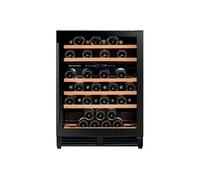 Cave à vin Climadiff CBU50D2B - encastrable - niche - 60.5x57.5x82.5 cm (lxpxh) - 138 litres - classe F - noir
