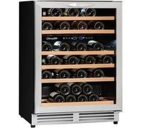 Climadiff CBU51D1X - Cave à vin - encastré - encastrable - largeur : 59.5 cm - profondeur : 57.5 cm - hauteur : 82 cm - 138 litres acier inoxydable Acier inoxydable G