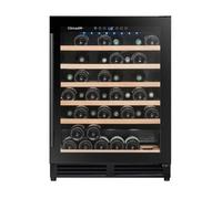 Climadiff Cave à vin encastrable CBU51S2B 51 bouteilles 143 L Noir 59,5×57,5×82 cm