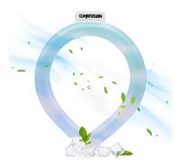 climafusion Anneau de refroidissement pour le cou dégradé commence à moins de 15 °C, réutilisable et portable pour la chaleur estivale, extérieur et intérieur (Vert)