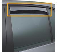 ClimAir Car Comfort Déflecteurs latéraux Master (arrière) Compatible avec Skoda Octavia IV (NX) Kombi 2020-, Gris fumé