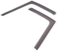 ClimAir Déflecteurs latéraux compatible avec Ford Transit Custom & Tourneo Custom 2012-2023, Rauchgrau