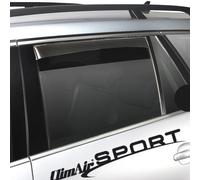 ClimAir Déflecteurs latéraux Master Noir (arrière) compatible avec Audi Q3 (8U) 2011-2018