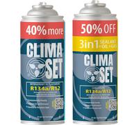Climaset Remplacement Du Gaz Refrigerant R134a 1x170 G Pour Climatisation Manometre Clim, Climatiseur - Flexible Climatisation - Recharge Climatisation Voiture - Gaz R134a - Cartouche Gaz - Eco
