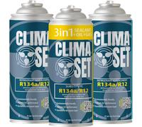 Climaset Remplacement Du Gaz Refrigerant R134a 1x170 G Pour Climatisation Manometre Clim, Climatiseur - Flexible Climatisation - Recharge Climatisation Voiture - Gaz R134a - Cartouche Gaz - Eco