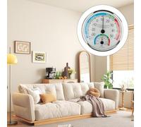 Climat d'ambiance pour thermomètre, hygromètre, appareil d'intérieur analogique avec affichage de la température et de l'humidité et options de suspension ou de support (6 pièces)