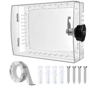 Climate Guard - Boîte de robuste, couvercle de thermostat mural, bouclier de sécurité universel, protecteur de température inviolable, maison et cuisine, grand acrylique transparent pour