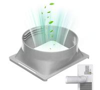 Climateur d'extension du tuyau de climatiseur 5,9 pouces, connecteur de tuyau d'échappement AC Coupage extension Universel ajustement du canal de filetage dans le sens horaire dans le sens antihorair