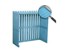 Climatisation Cadre Décoratif Exterieur Support De Climatiseur En Bois Massif Protection Cache Climatiseur résistante Aux Intempéries Pour Climatisation L'unité Extérieure (Color : Blue, Size : 85x
