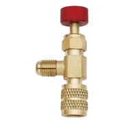 Climatisation Fluide Frigorigène Valve à bille - Vanne de régulation du débit en aluminium en cuivre, sécurité de charge | AC résistant au port - Pièces de réparation durables pour la maison