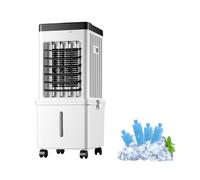 Climatisation Mobile Sans Tuyau avec Roulettes Pivotantes Universelles, Réservoir D'eau de 15 L Et Trois Vitesses de Ventilation pour Chambre, Chambre D'étudiant, Bureau