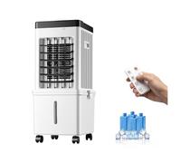 Climatisation Mobile Sans Tuyau avec Roulettes Pivotantes Universelles, Réservoir D'eau de 15 L Et Trois Vitesses de Ventilation pour Chambre, Chambre D'étudiant, Bureau