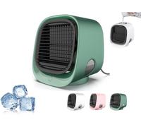 Climatisation Oribreeze,refroidisseur d'air Oribreeze,ventilateur de climatisation réglable à 3 vitesses,pour voiture,Camping,bureau (Vert)