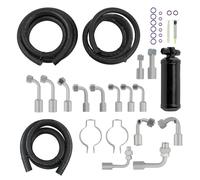 Climatisation universelle 134a Kit de tuyaux AC avec 3 raccords de tuyaux & sécheur