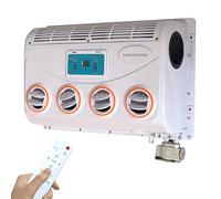 Climatiseur 12V/24V pour Camping-Car, Ensemble Évaporateur, Climatiseur CC, Ventilateur de Toit de Voiture, Mini Climatiseur pour Voiture, Caravane, Camion, Climatiseur de Stationnement,24V
