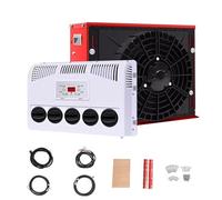 Climatiseur 12V Pour Camping-Car, 8 000 Btu, Climatiseur Split Pour Cabine De Camion, Avec TéLéCommande, Compatible Avec Les Camping-Cars, Fourgonnettes, Semi-Remorques(Red)
