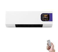 Climatiseur 2 en 1 mural et radiateur soufflant, 2000 W, portable, petit climatiseur, avec télécommande, la température de l'air froid n'est pas réglable, disponible toute l'année