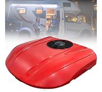 12V/24V DC RV Climatiseur 2 en 1 RV Climatiseur de Toit,Climatiseur de Stationnement électrique Camping-car Système de Climatisation pour Voiture RV Camion Camper Pe,Red-12V