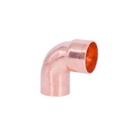 Climatiseur à souder 1/2" 5/8" 3/4" 7/8" 1" 16 19 22 28 35 42 54-108 mm Coupelle à souder à extrémité mâle en cuivre à alimentation unique coude à 90 degrés (paroi 54 mm, 2 mm)