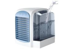 Climatiseur Breeze Box, Mini Climatiseur Portable, Réservoir D'eau De 380 Ml, Peut Être Utilisé Pendant 2 À 5 Heures, 3 Vitesses De Vent, Réservoir D'eau Amovible, Facile À Ajouter(Blue)