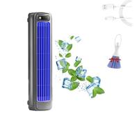 Climatiseur Brizac, Climatiseur portable Qinux Brizaac, Sherum Cooling Ace, Rafraîchisseur d'air Briza Cool, Silencieux à 3 vitesses, Ventilateur sans pales (blue)