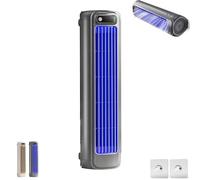 Climatiseur Brizac, Glosrity Cooling Ace, climatiseur portable rechargeable par USB, ventilateur silencieux, 3 vitesses réglables, circulation verticale sans pales(Gray)