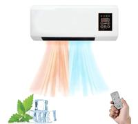 Climatiseur Climafy, air mobile mural portable, mini climatiseur divisé avec fonctions de chauffage et de ventilateur, montage mural avec télécommande for la maison, le bureau(A)