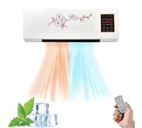 Climatiseur Climafy, air mobile mural portable, mini climatiseur divisé avec fonctions de chauffage et de ventilateur, montage mural avec télécommande for la maison, le bureau(C)