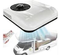 Climatiseur De Camping-Car à 12 V/24 V Cc, Climatiseur DeRefroidissement à Montage Sur Toit Pour Camions, Chariots élévateurs, Engins De Chantier, Grues, Fourgonnettes, Installation Facile. 12V