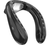 Climatiseur de nuque, rechargeable, ventilateur de refroidissement portable, noir