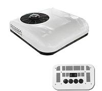 Climatiseur de toit DC 24V / 12 V pour véhicule récréatif |Climatiseur de toit pour camion |Froid seul | Unité de climatisation pour van et bateau 12 V/24volt pour automobile,camping-car,White-12V