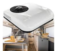 Climatiseur De Toit Pour Camping-Car, Climatiseur De RV Stationnement 12V/24V, Avec Compresseur, Silencieux, Pour Camping-Cars, Camions, Fourgons, Remorques De Bateau Et Tracteurs,White-12V