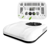 PtaTritious Climatiseur de Toit pour Camping-Car, Climatiseur de RV stationnement, avec compresseur à Spirale, Silencieux, pour Camping-Cars, camions, fourgons, remorques de Bateau et tracteurs,24V