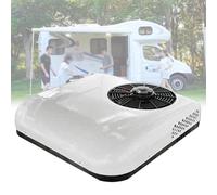 Climatiseur De Toit Pour Camping-Car, Climatiseur Portable à Courant Continu Pour Voiture, Unité De Climatisation SéParéE De Stationnement 12V/24V Pour Camions, Fourgonnettes, Camping-Cars White-24V