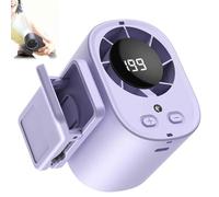 Climatiseur de voiture à clipser - Portable - Rechargeable par USB - Mini ventilateur de refroidissement personnel - 2026 avec écran LED - Rotation à 360° - 199 vitesses réglables - Pour la maison et