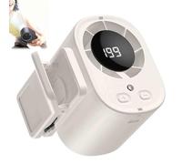 Climatiseur de voiture à clipser - Portable - Rechargeable par USB - Mini ventilateur de refroidissement personnel - 2026 avec écran LED - Rotation à 360° - 199 vitesses réglables - Pour la maison et
