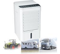 Climatiseur de voiture avec 4 bacs à glaçons, ventilateur de refroidissement par évaporation portable, mini climatiseur 4 en 1 pour camping-car, climatiseur silencieux universel pour camping-car, ca
