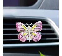 Climatiseur de voiture, désodorisants de thérapie pour voiture, désodorisant papillon de dessin animé, décoration intérieure de voiture pour voitures et tout-terrain, clip